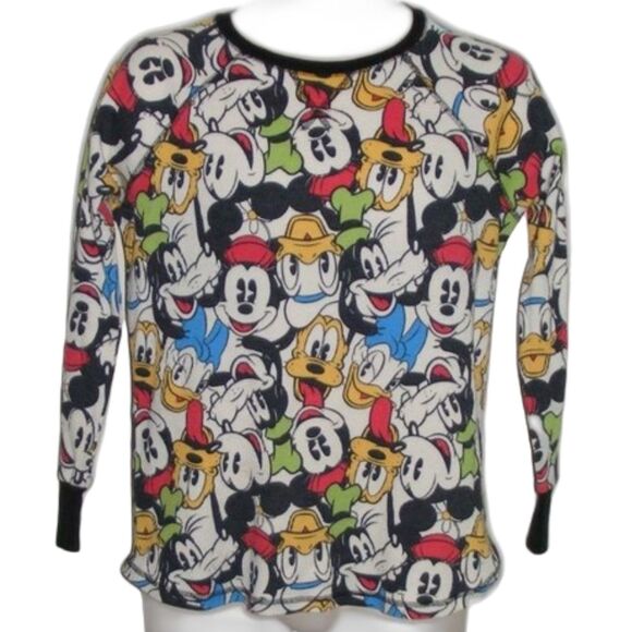 DISNEY Thermals, M, 2pc Top/Bottom, Faces all over, Multicolor - Picture 4 of 8